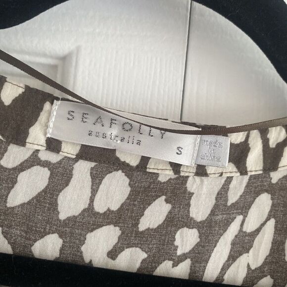 Seafolly Australia kaftan swim‎ coverup dress leopard print size small - Picture 4 of 7